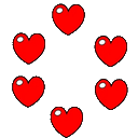 Gif animé coeur rouge